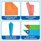 Origami Kit for Kids | 220 Sheets 6x6 Inch Origami Paper in 10 Colors & Child-Friendly Tools | Perfect for Hands-on Creative Art & Craft Projects | Ideal Gift for Ages 5-8 8-12.