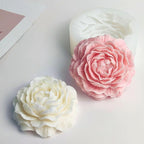 2PCS Peony Rose Flower Candle Silicone Mold Resin Soap Clay Chocolate Jelly Handmade Candle