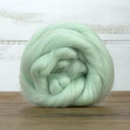 Revolution Fibers Dyed Corriedale Wool | 8 Ounces of Premium Combed Wool Top | 26 Micron, 100% Pure Corriedale Wool Roving, Ethically Sourced (Peppermint Green)