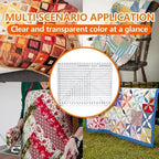Slotted Quilting Rule, 17-3/4in x 22in, XL Quilting Rulers and Templates, Non-Slip Grip Extra Large Acrylic Fabric Strip Cutting, Sewing, Crafting, Patchwork Ruler & Template