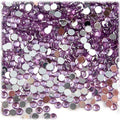 The Crafts Outlet 1,440pc Rhinestones Round 3mm (10ss) Lavender (Light Purple)