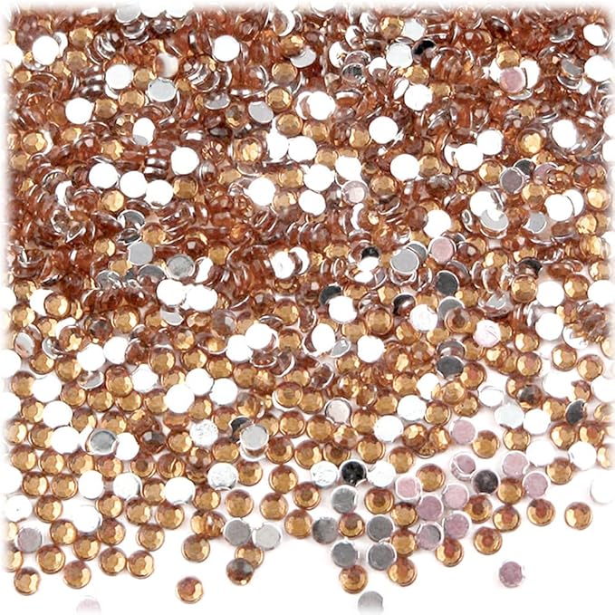 The Crafts Outlet 1,440pc Rhinestones Round 3mm (10ss) Lavender (Light Purple)