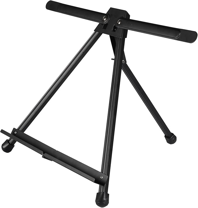 Conda Aluminum Tabletop Easel, Portable Tripod Display Stand Adjustable Height from 15" to 21" with Extension Arm Wings, Desktop Display Easel for Canvas, Paintings, Photos, Signs