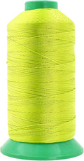 Mandala Crafts Bonded Nylon Thread - Lime Green Heavy Duty Sewing Threads - 1250 YDs Size 138 420D T135 Tex 135 for Leather, Jeans, Weaving, Outdoor, Marine, Upholstery