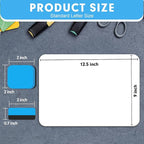 Dry Erase LapBoards, PANDRI 6 Pack Double Sided 12.5 x 9 Inch Whiteboards with 6 Erasers, Dry Erase Boards for Office Students Classroom Teacher Supplies