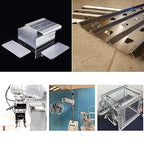 2Pack 6061 T651 Aluminum Sheet Metal 8 x 8 x 1/32(0.8MM) Inch Flat Plain Thin Aluminum Plate Covered with Protective Film, Heat Treatable Rectangle Aluminum Metal Plate for Crafting, DIY, Industrial