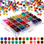 PAXCOO 624Pcs Sealing Wax Beads, Sealing Wax for Wax Seal Stamp, Hexagon Wax Seal Beads with A Wax Spoon and 4Pcs Tea Candles (24 Colors)