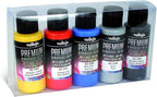 Vallejo - Premium Color Set Metallic Colors | Water-Based Multi-Surface Pigments | Different Metal Color Finishes | Acrylic Professional Airbrushing Kit | 5 Bottles x 60 ml. (2.02 fl.oz.)