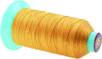 Mandala Crafts Bonded Nylon Thread Gold Heavy Duty Sewing Threads - 415 YDs Size 346 210D T350 Tex 350 Thread for Leather Jeans Weaving Outdoor Marine Upholstery Threads