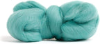 Desert Breeze Distributing 100% Natural Merino Wool Roving - Premium Combed Top Merino Roving Wool - Tapestry, Spinning, Wet Felting & Needle Felting Supplies - 21.5 Micron - 1oz Color Turquoise Green
