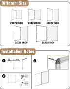 26"x20" Enclosed Bulletin Board, Lockable Weather-Resistant Aluminum Noticeboard for School & Office, Silver Frame w/Magentic Whiteboard