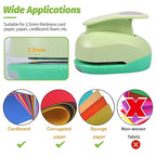 UCEC Circle Punch Craft Hole Punch for Paper Crafting, 5 Different Size Circle Cutters Hole Punches for Paper Crafts, Cardstock, Gift Wrapping, Cards, Scrapbooks 3/8 5/8 1 1.5 2 Inch Round Puncher Set