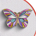 Magnetic Needle Minder Magnet Embroidery Accessories and Supplies Embroidery Needle Holder Cross Stitch Holder Needlework Supplies (Cardinal) (Butterfly)