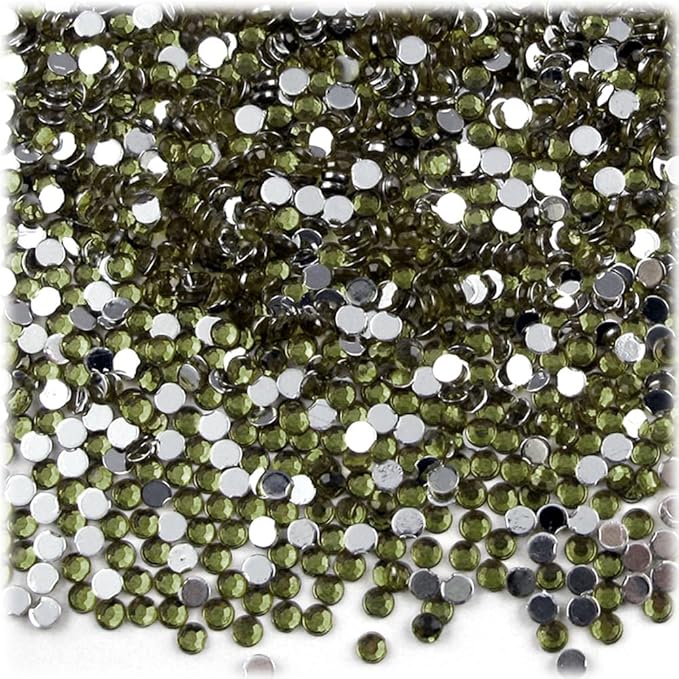 The Crafts Outlet 1,440pc Rhinestones Round 3mm (10ss) Purple (Amethyst)
