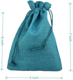 Palmhomee Pack of 25 Burlap Gift Bags with Drawstring Linen Jewelry Pouches Wedding Hessian Jute Bags for Birthday Jewelry and Treat Pouches Party Wedding Favors Gift Art and DIY Craft (5x7 Inch,
