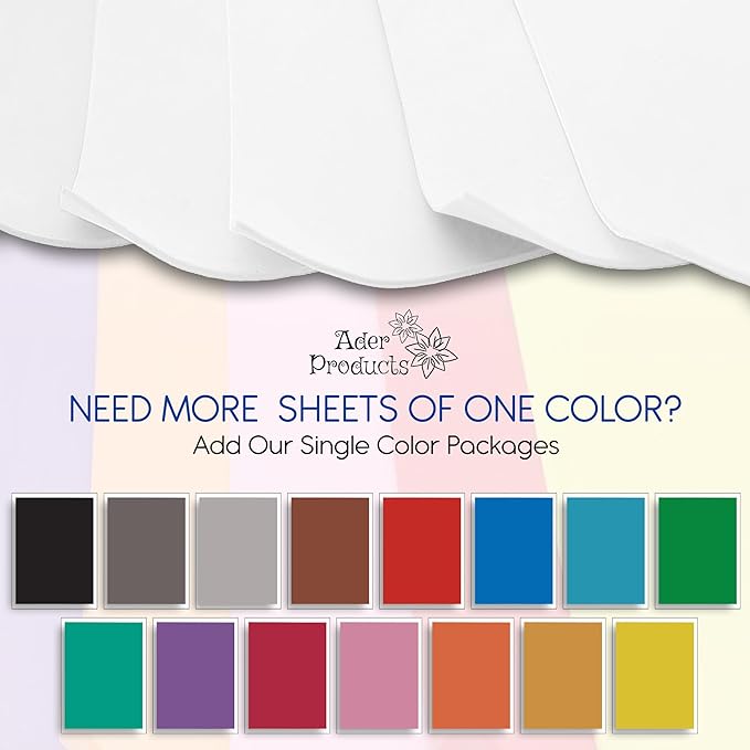 White EVA Foam Sheets for Crafts, 15 Pack, 9 x 12 Inch, 2mm Thickness – Ideal for DIY Arts and Crafts, Foam Paper for Kids, Cosplay and Costumes15 Pack