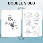 Small White Board Dry Erase 6 Pack Classroom Pack,9"x12"Double Sided Personal Mini Whiteboard for Students School,Portable White Boards Lapboards Including Dry Erase Erasers and Markers