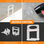 DGSL Tile Leveling System, 3500-Piece Tile Spacers Clips 1/16 Inch Tile Tools, Tile Installation Tools for Professional Ceramic Tile and Stone Installation