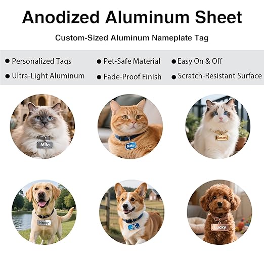 10Pcs Rose - Gold Anodized Aluminum Sheet 5" x 7" x 1/32" (0.8mm) Corrosion-Resistant Metal Plates for Laser Engraving, DIY Crafting, Sign Making, Home Decor