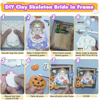 Skeleton Bride and Groom Clay Molds for Crafts