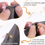 30 PCS Metal Locking Pin Backs for Enamel Pins, Pin Locks for Enamel Pins, Pin Backs Locking for Lapel Hat Badge