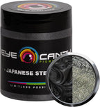 Eye Candy Pigments Premium Grey Mica Powder - Japanese Steel Grey (25gr) - for Epoxy, Resin, Soap, Paint, Woodworking, Acrylic Pouring, Bath Bombs, Fishing Lures - DIY Arts and Crafts Additive