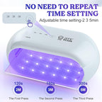 LET'S RESIN UV Light Advanced,Two-Sided Longer time Setting(2m,3m,5m) UV Resin Light with 36 LED Beads, Large Size UV Lamp for Resin Curing,Resin Molds,DIY Craft Decor(Grey Green)