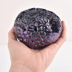 Dragon Egg Molds Dinosaur Resin Mold - Resin Casting Silicone Molds for Home Decor & Candle Making Wave Spiral Mold