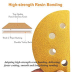 5-Inch 8-Hole Hook and Loop Sanding Discs 320-Grit Random Orbit Sandpaper, 100-Pack