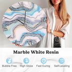 LET'S RESIN EPOXY RESIN White Epoxy Resin,44OZ Bubble Free & High-Gloss Epoxy Kit,Self Leveling Resin and Hardener for Art Crafts,Jewelry Making,Wall Clock