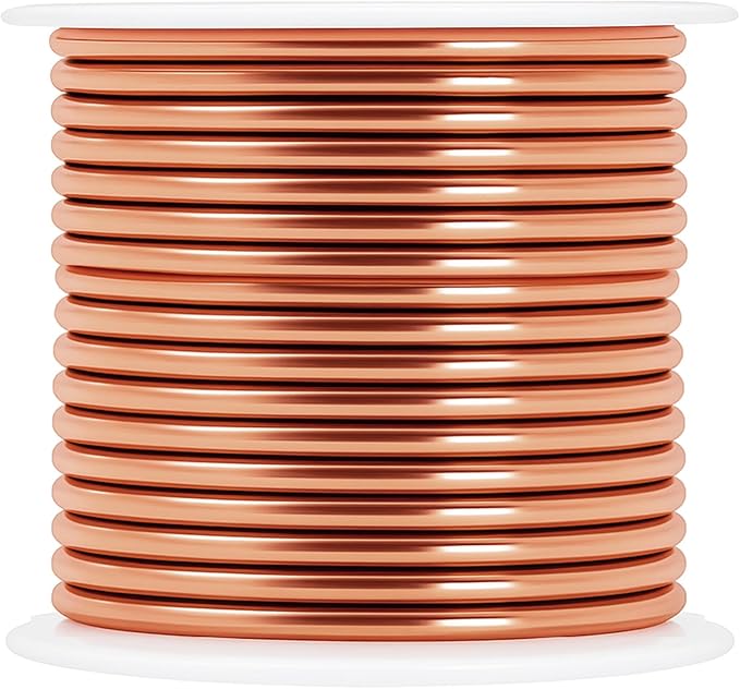 Mandala Crafts 13 Gauge Anodized Aluminum Craft Wire for Jewelry Making - 300 FT Colored Flexible Rose Gold Combo Wire - Bendable for Bonsai Armature Crafting Sculpting
