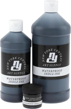 New York Central® India Ink 16oz Bottle - Make an Impact with Matte Black India Ink, Perfect for Artists, Calligraphy, Illustrations, & More!
