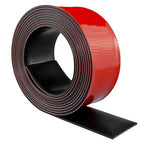 Neoprene Rubber Strips Self Adhesive Solid Rubber Sheets, Rolls & Strips for DIY Gaskets Crafts Pads Seals Warehouse Flooring Neoprene Sheet with Adhesive Backing (2" Wide x 1/5" Thick x 20' Long)