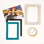 8x10 Mat Bevel Cut for 5.5x8.5 Photos - Acid Free Teal Blue Precut Matboard - For Pictures, Photos, Framing - 4-ply Thickness