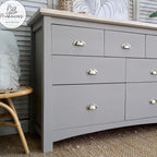 Dixie Belle Paint Company Chalk Finish Furniture Paint - French Linen (16oz) - Matte Light Taupe Chic Chalk Mineral DIY Furniture Paint