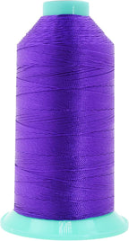 Mandala Crafts Bonded Nylon Thread Violet Heavy Duty Sewing Threads - 800 YDs Size 207 630D T210 Tex 210 Thread for Leather Jeans Weaving Outdoor Marine Upholstery Threads