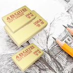 4B Erasers 15 Pack Pencil Erasers Yellow Erasers for Kids Bulk for Students School Supplies Office Prize Gifts (Yellow)