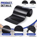 1pcs Diamond Plate Sheet Metal Heavy Duty Tread Aluminum Sheet Diamond Tread Plate for Wall Covering, Cargo Trailer, RV and More (12'' X 120'' X 0.06'',Black)