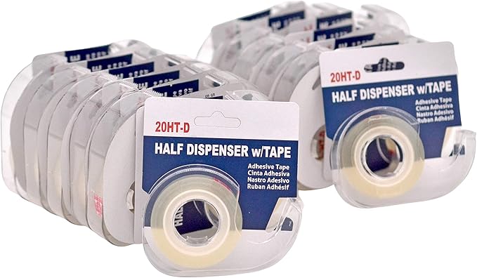 WOD OST20D Office Tape Clear Refill Rolls and Refillable Dispenser - 3/4 inch x 800 inches (24-Pack) for Craft Jobs, Office Work, Gift Wrapping, Repairing, and Envelope Sealing
