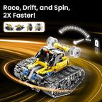 Sillbird Robot Building Kit with Remote Control Gifts for Kids Boys Ages 8-13, Coding STEM Robotic Technic Racer Car Toys for Birthday, Build 6in1 Model with 631 Pieces