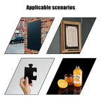 16×12In Black Acrylic Sheet for Laser Cutting 3mm Thick Hard Laser Acrylic Sheet Black Pastic Sheet for Home Decor Sign,DIY Materials for Photo Frame