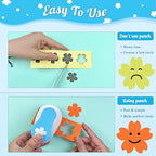 Flower Hole Punch for Craft Size Out 1-Inch, Cherry Blossoms Paper Punch Shapes, Craft Lever Handmade Paper, Tool Flower for Scrapbook, Festival Cards, DIY Arts