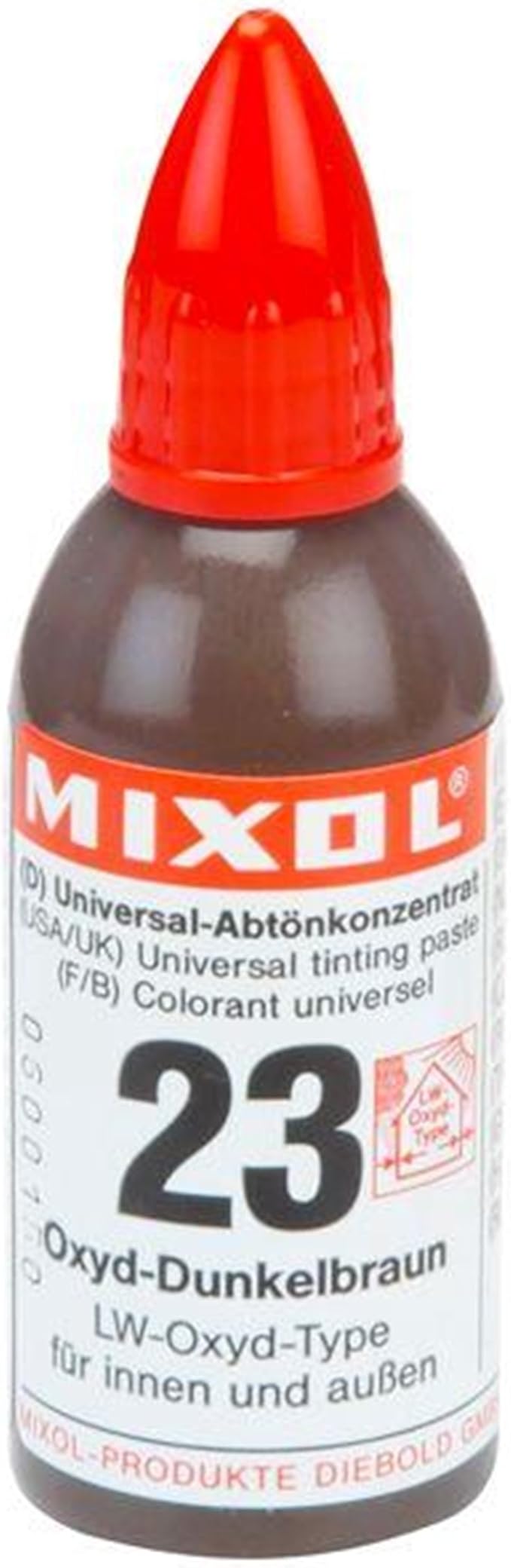 Mixol Universal Tints, Oxide Dark Brown, #23, 20 Ml