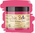 Dixie Belle Paint Company Chalk Finish Furniture Paint - Peony (16oz) - Matte Hot Pink Chic Chalk Mineral DIY Furniture Paint