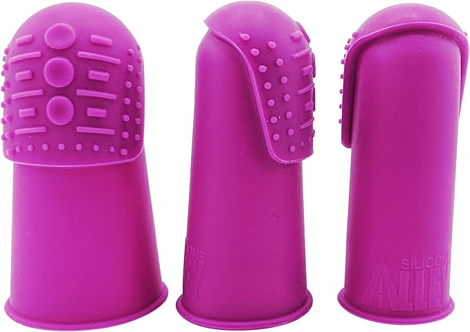 Comfortable Flexible Thimble | THIK-Grip Series | Small (1) - Medium (1) - Large (1) |