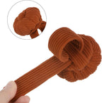 HARFINGTON Wrist Pin Cushions Band Sewing Needle Cushion Needle Holder Pincushions with Adjustable Strap Fit All Wrist Sizes for Sewing Quilting Needlework DIY Crafts, Red-Brown