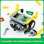 Yahboom Micro:bit DIY Coding Science Building Kit Smart Toys Car Robotic Kit Learning Educational STEM Projects for Kids Ages 8-12（Without Microbit）