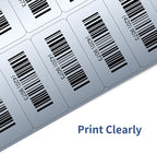 STARLIBOO Shipping Labels Stickers, 2"×4" Printable Silver Mailing Labels for Laser/Inkjet Printing- Matte Silver, Permanent Adhesive Sticker