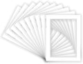 22x28 Mat for 20x24 Photo - Precut White on White Double Mat Picture Matboard for Frames Measuring 22 x 28 Inches - Bevel Cut Matte to Display Art Measuring 20 x 24 Inches - Acid Free ONE MAT