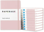 PAPERAGE Lined Journal Notebook, 10 Pack, (Blush), 160 Pages, Medium 5.6 in x 8 in - 100 GSM Thick Paper – Hardcover Journaling Notebook for Work, School & Note Taking